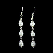 elegant imitasjon perle med aluminiumsfelger plating brude earrings