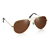Stoere UV400 Zonnebril  (Gouden frame en Tawny lenzen)