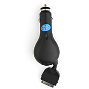 caricabatteria sigaretta per iPhone 3G con cavo di estrazione (nero)