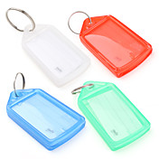 Mini  Plastic Travel Luggage Tag (4 Pcs)