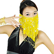 poliéster con lentejuelas velos danza del vientre más colores disponibles