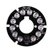infrarød 12-ledede illuminator bord plate for 3.6mm linse CCTV sikkerhet kamera