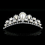 lega splendido con cristalli e perle di imitazione nozze diadema (HG-0196)
