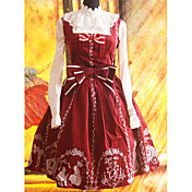 Sleeveless Knee-length Cotton Classic Lolita Dress