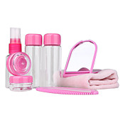 9 en 1 bagage à kit de toilette sac de voyage avec des bouteilles bocaux sb6551