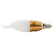 E14 Warm White 1-LED Candle Shaped Bulb (E14 Connector,3W,90-265V)