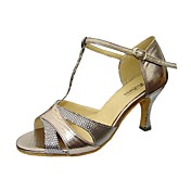 modificar los zapatos de danza cuero / calzado paillette superior para la mujer latina