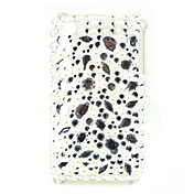 Protective Back Case with Crystals for iPhone 3G/3GS (White)