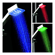 3-inch vierkante 9-led douchekop (plastic, chroom afwerking)