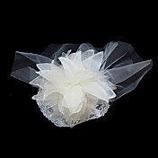 Gorgeous Satin/ Tulle Wedding Bridal Flowers/ Headpiece