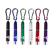 3 i 1 LED lommelygte letvægts laser pointer pen med write funktion 3 tilstande