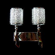 Artistic Wall Light with 2 Lights in Cylinder Shade