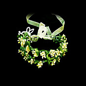herlig papir og faux blomst med bånd brude / blomsterpike headpiece