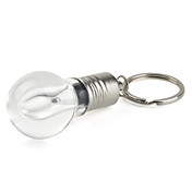 Luz em forma de bolbo 8gb usb flash drive (transparente)