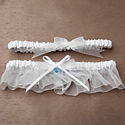 Satin And Lace Garter With Lovely Bow (Set of 2)