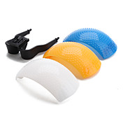 3 colori flash pop-up diffusore per la sony dslr reflex (colori assortiti)