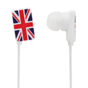 Storbritannias nasjonale flagg i øretelefoner