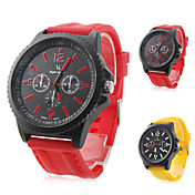 herre silikone Analog Quartz armbåndsur (blandede farver)