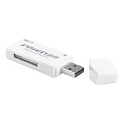 Pisen universale usb 2.0 lettore di schede Memory Stick (MS, MS Duo, MS Pro e, bianco)