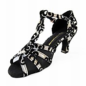 Customized Elegant T-strap Satin Latin/Ballroom Performance Shoes (More Colors)