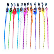 25 pcs clipe cor misturada em extensões de cabelo urso sintéticos