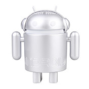 USB Android Robot Speakers Laptop Tablet PC MID (Silver)