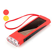 solarbetriebene Mini LED Taschenlampe mit Gurt (farbig sortiert)