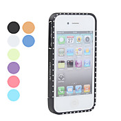 caso diamante protettiva con struttura in metallo per iPhone 4 e (colori assortiti) 4s