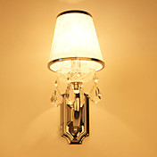 1 - Luz de lámpara de pared de cristal con pantalla blanca