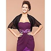 Short Sleeve Silk/ Polyester Office & Career Jackets/ Wraps