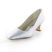 Satin Chunky Heel Square Toe Wedding / Party Evening Shoes (More Colors)