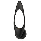 검은 색 1 빛이있는 세련된 주도 벽 조명