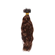 Indian Remy Hair 12 Inch Keratin Micro Loop Ring Wavy Hair Extension Multiple Colors Available