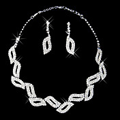 conjunto de belas damas de strass jóias fantásticas "(45 cm)