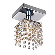1 - lys crystal semi flush mount med 4 farver
