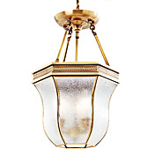 Golden Classic Pendant Light with 4 Lights