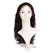 Glue-Less Hand-tied Lace Front Body Curly 20 Inch Indian Remy Hair Wig