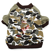 militær stil hund genser (XS-XXL, kamuflasje)