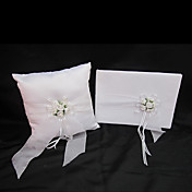 belle collection de mariage rose en satin blanc