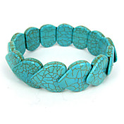 Bracciale filo donna turchese a forma di cuore di elastiche