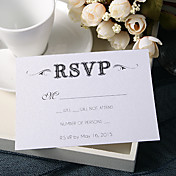 Personalize Wedding Response Cards - RSVP (Set of 50)