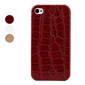 linee di pietra modello in ritardo pu custodia in pelle per iPhone 4 e (colori assortiti) 4s
