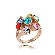Austria Crystal Ring In Rose Gold Plated Alloy - Beauties (More Colors)
