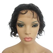 helblonde 6 inch 100% menneskehår dyb bølge hår paryk