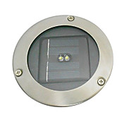 2 LED Warm Yellow Solar Power Underground Landscape Garden Light