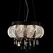 luz de teto cristal com 6 luzes