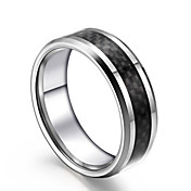 Mens Carbon Fiber Tungsten Ring