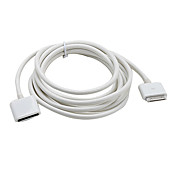 appel man naar vrouw verlengkabel voor iPhone 4, 4s, 3G, 3GS, de nieuwe iPad en ipods (2m, wit)
