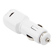 Dual USB Car Cigarette Charger for iPhone 4, 4S, the New iPad and iPad 2 (2.1A, White)
