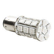 1157 5050 SMD 27-bombilla LED de luz roja para coche (12V DC)